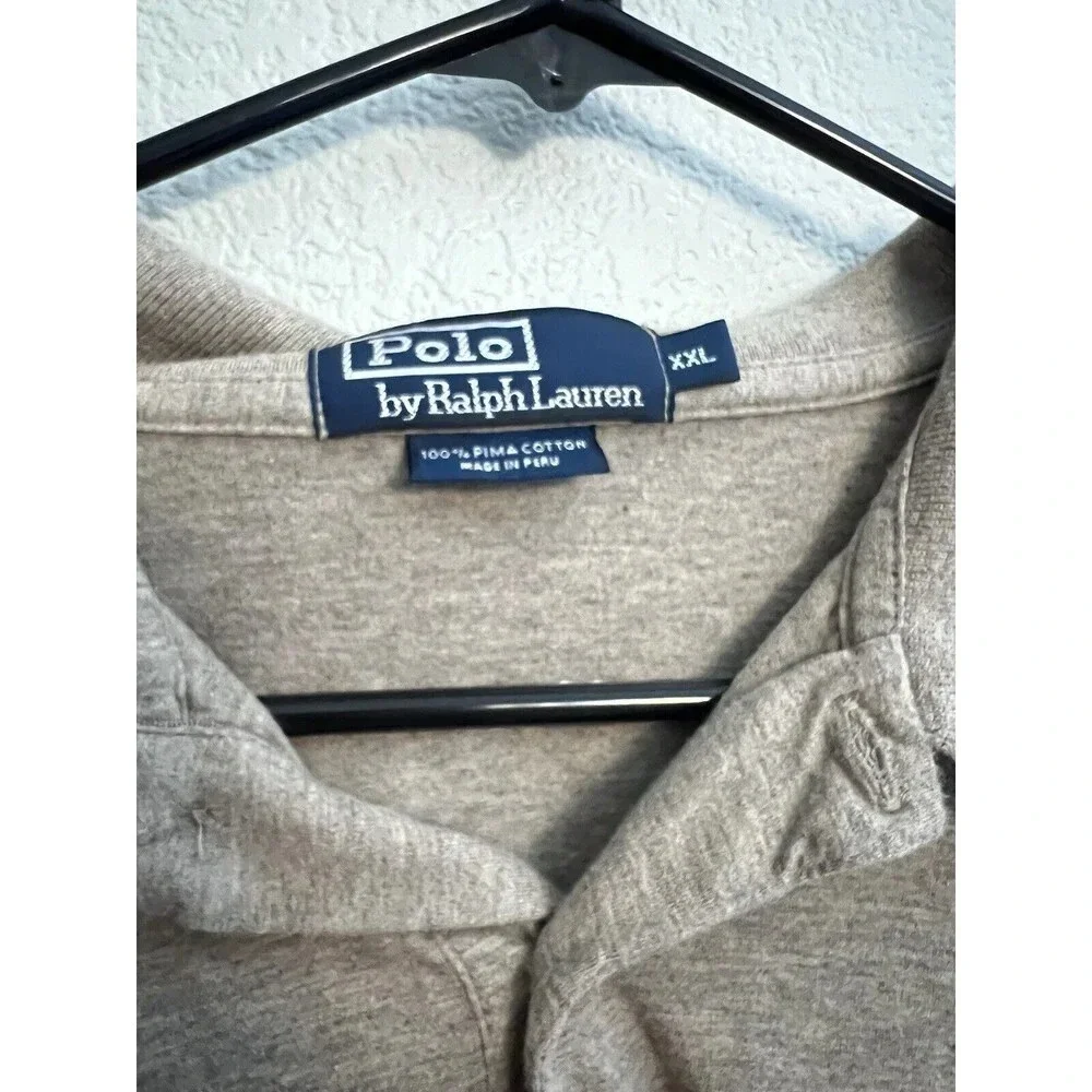 Polo Ralph Lauren Polo Shirt Long Sleeve Tan Men’s Size 2XL